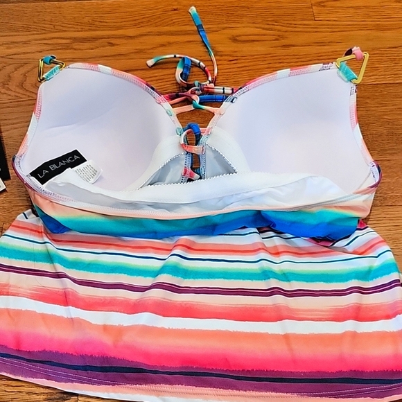 NWT La Blanca Tankini Top Size 8 - Picture 3 of 5